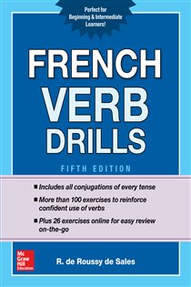 Book cover: French Verb Drills, Fifth Edition, by R. de Roussy de Sales (preview)