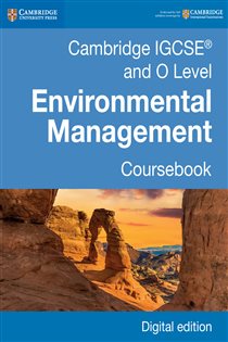 Book cover: Cambridge IGCSE® and O Level Environmental Management Coursebook Digital Edition, by Gary Skinner (preview)