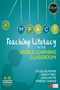 Book cover: Teaching Literacy in the Visible Learning Classroom, Grades 6-12, by Douglas Fisher (preview)