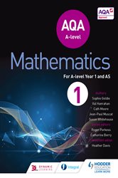 Book cover: AQA A Level Mathematics Year 1 (AS), by Sophie Goldie (preview)