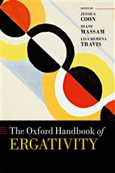 Book cover: The Oxford Handbook of Ergativity, edited by Jessica Coon (preview)