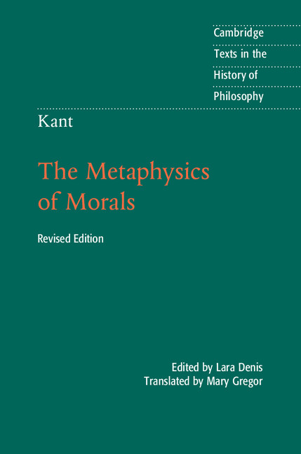 Kant: The Metaphysics Of Morals (2nd Ed.) By Immanuel Kant (ebook)