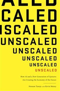 Book cover: Unscaled, by Hemant Taneja (preview)