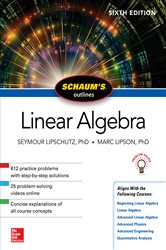 Book cover: Schaum's Outline of Linear Algebra, Sixth Edition, by Seymour Lipschutz (preview)