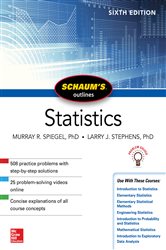Book cover: Schaum's Outline of Statistics, Sixth Edition, by Murray R. Spiegel (preview)