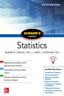 Book cover: Schaum's Outline of Statistics, Sixth Edition, by Murray R. Spiegel (preview)