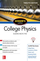 Book cover: Schaum's Outline of College Physics, Twelfth Edition, by Eugene Hecht (preview)