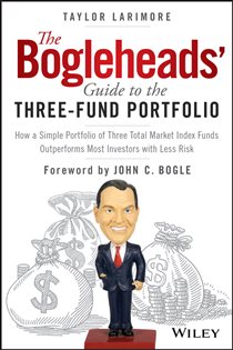 Book cover: The Bogleheads' Guide to the Three-Fund Portfolio, by Taylor Larimore (preview)