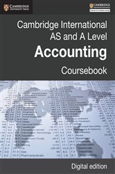 Book cover: Cambridge International AS and A Level Accounting Digital Edition, by David Hopkins (preview)