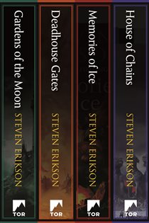Book cover: Malazan Book of the Fallen: Books 1-4, by Steven Erikson (preview)
