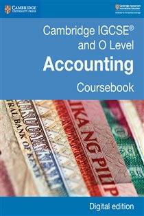Book cover: Cambridge IGCSE® and O Level Accounting Coursebook Digital Edition, by Catherine Coucom (preview)