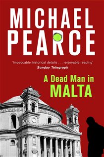 Book cover: A Dead Man in Malta, by Michael Pearce (preview)