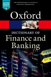Book cover: A Dictionary of Finance and Banking, by Jonathan Law (preview)