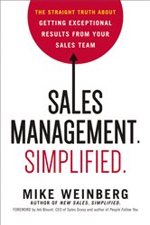 Book cover: Sales Management. Simplified., by Mike Weinberg (preview)