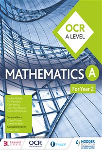 Book cover: OCR A Level Mathematics Year 2, by Sophie Goldie (preview)