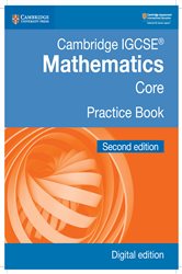Book cover: Cambridge IGCSE® Mathematics Core and Extended Coursebook Digital Edition, by Karen Morrison (preview)