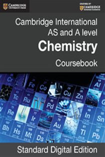Book cover: Cambridge International AS and A Level Chemistry Digital Edition Coursebook, by Lawrie Ryan (preview)