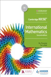 Book cover: Cambridge IGCSE International Mathematics 2nd edition, by Ric Pimentel (preview)