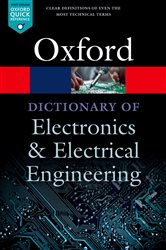 Book cover: A Dictionary of Electronics and Electrical Engineering, by Andrew Butterfield (preview)
