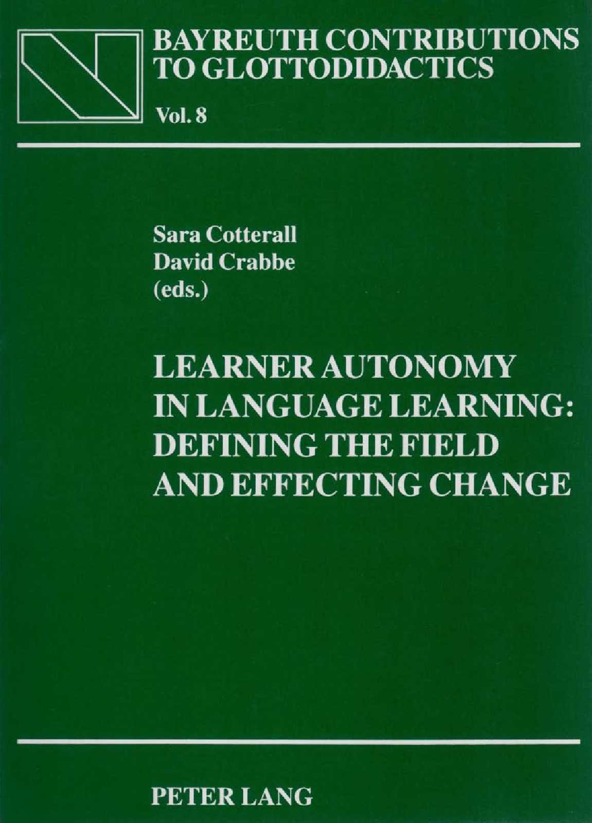 Learner Autonomy in Language Learning