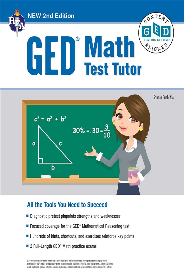 GED Math Test Tutor, For the 2024-2025 GED Test (2nd ed.)