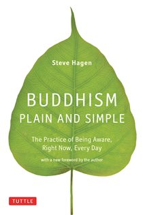 Book cover: Buddhism Plain and Simple, by Steve Hagen (preview)