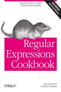 Book cover: Regular Expressions Cookbook, by Jan Goyvaerts (preview)