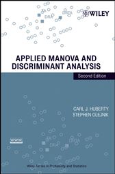 Applied Manova And Discriminant Analysis 2nd Ed