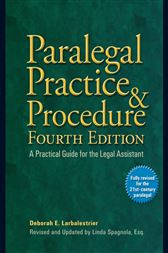 Paralegal Practice Procedure Fourth Edition 4th Ed - 