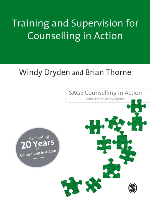 Training and Supervision for Counselling in Action - 50-99.99