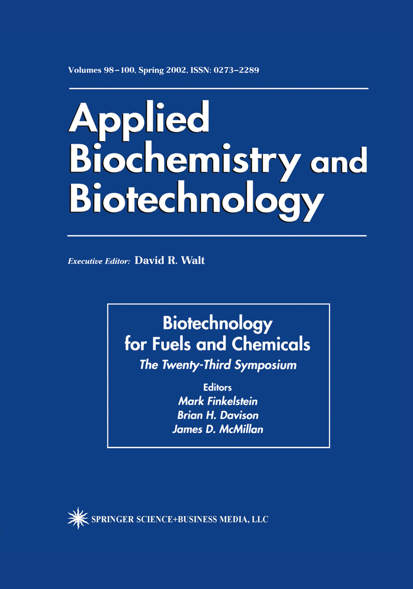 Biotechnology for Fuels and Chemicals - >100