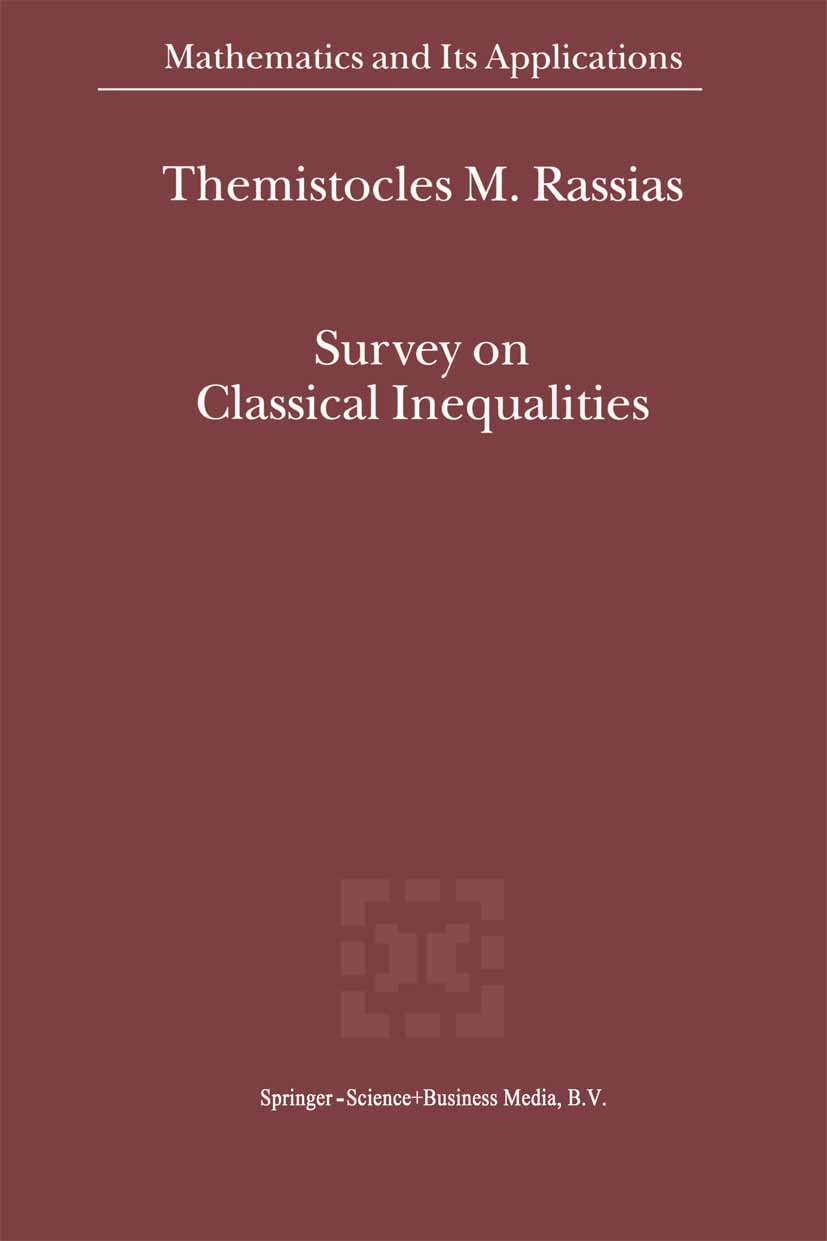 Survey on Classical Inequalities - 50-99.99