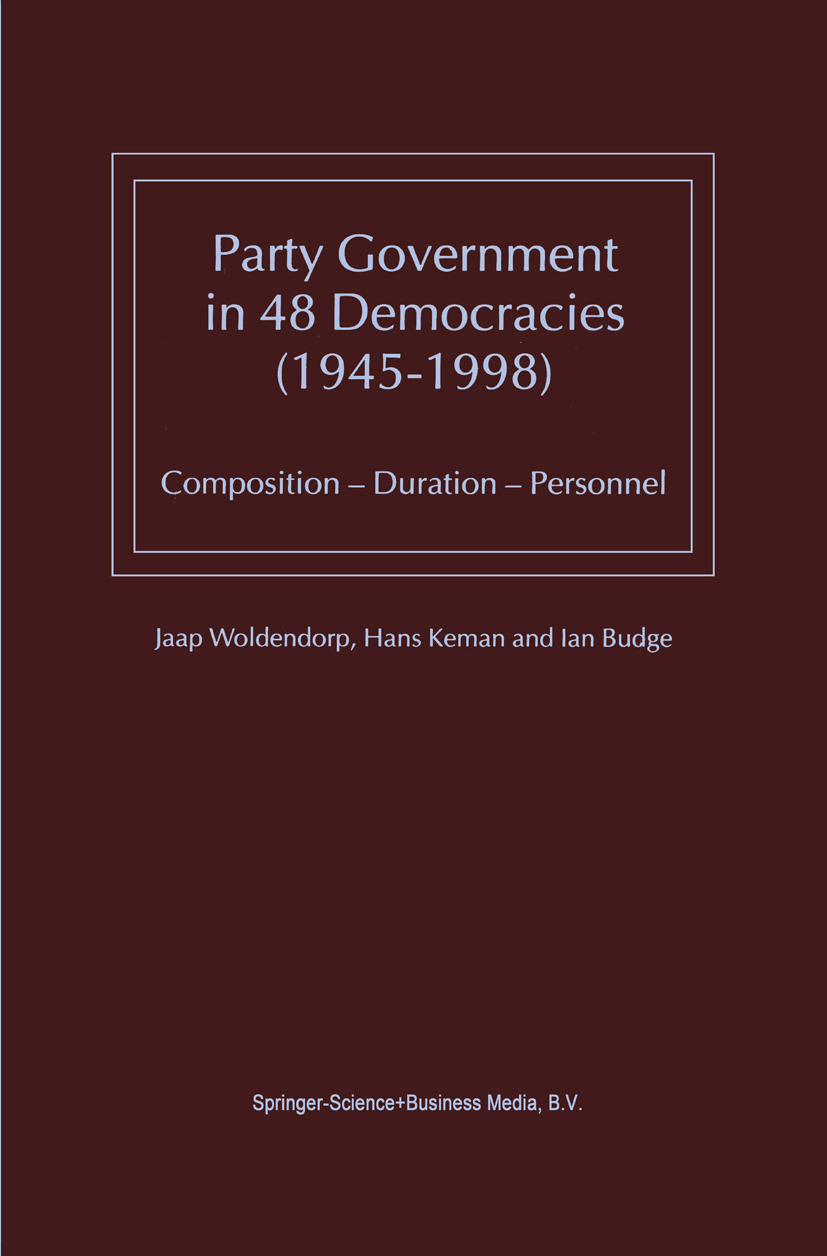 Party Government in 48 Democracies (1945–1998) - >100