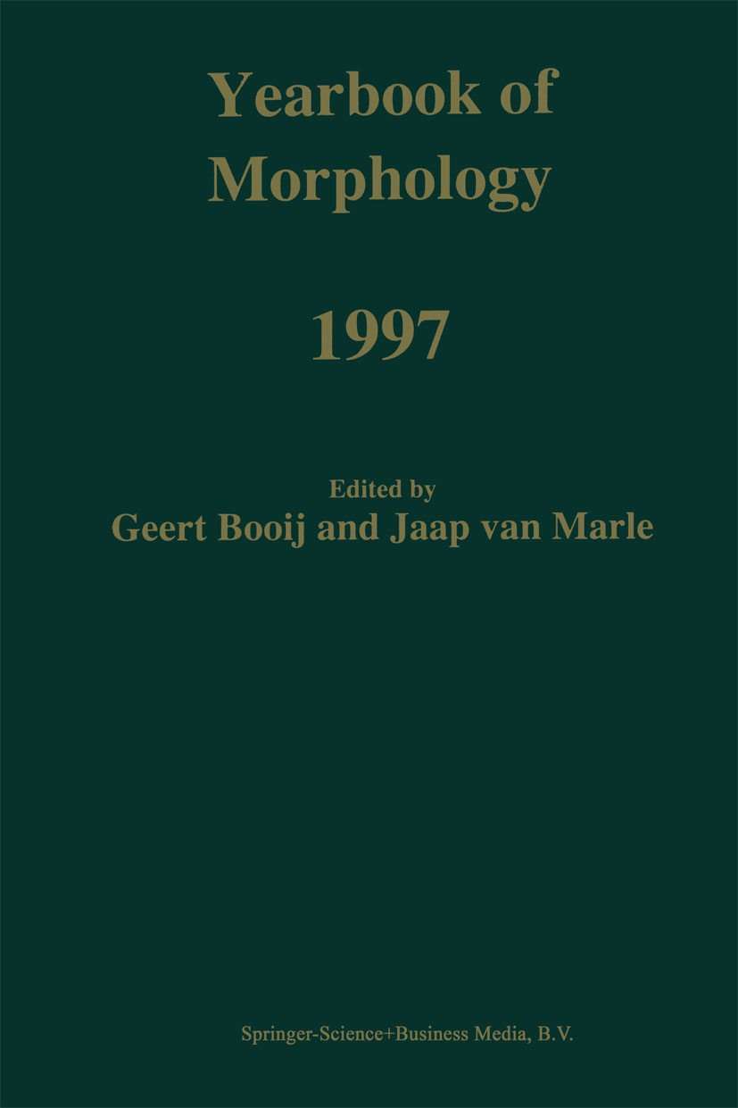 Yearbook of Morphology 1997