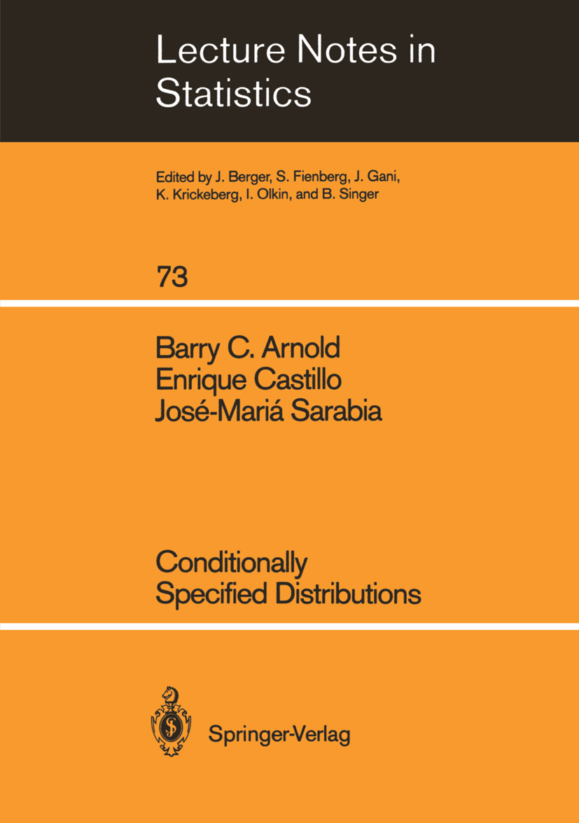 Conditionally Specified Distributions