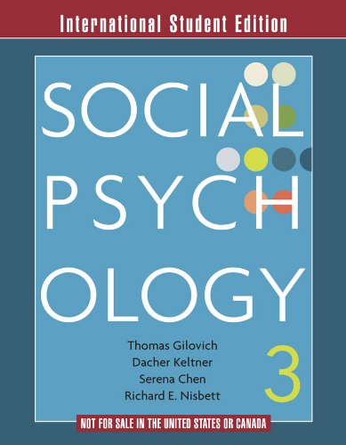 social psychology 3rd edition gilovich pdf