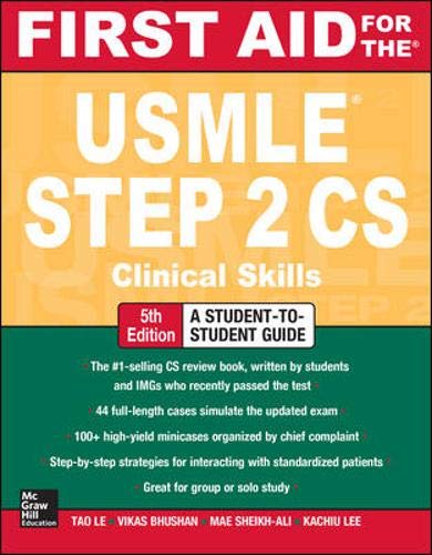 First Aid for the USMLE Step 2 CS, Fifth Edition - 50-99.99