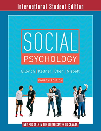 Social Psychology 4th Ed Gilovich Tom Ebook