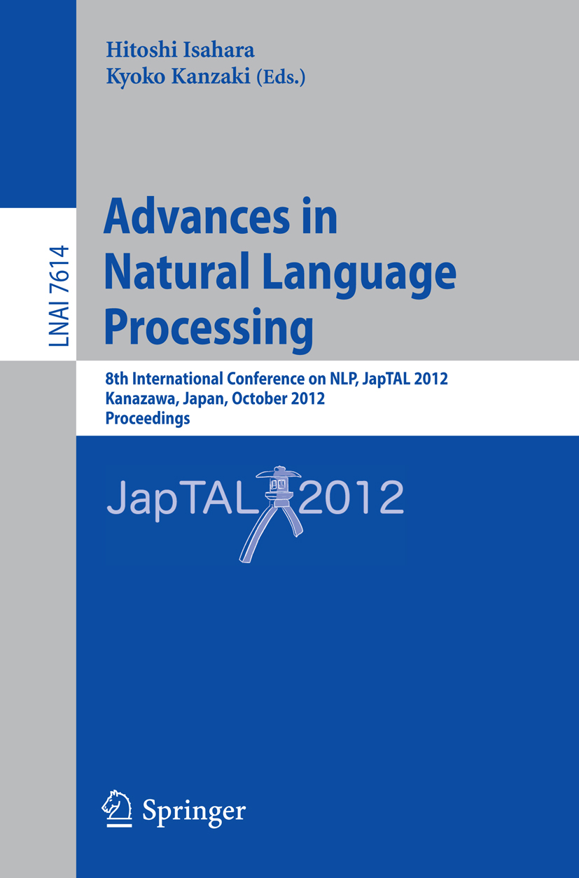 ISBN 9783642339837 - Advances in Natural Language Processing ...