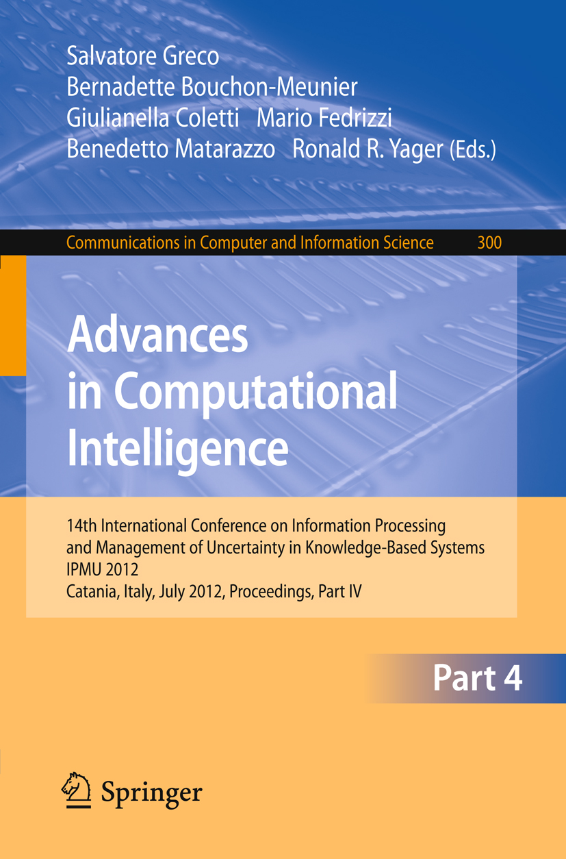 Advances in Computational Intelligence, Part IV - >100