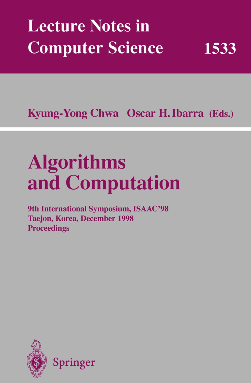 Algorithms and Computation - >100