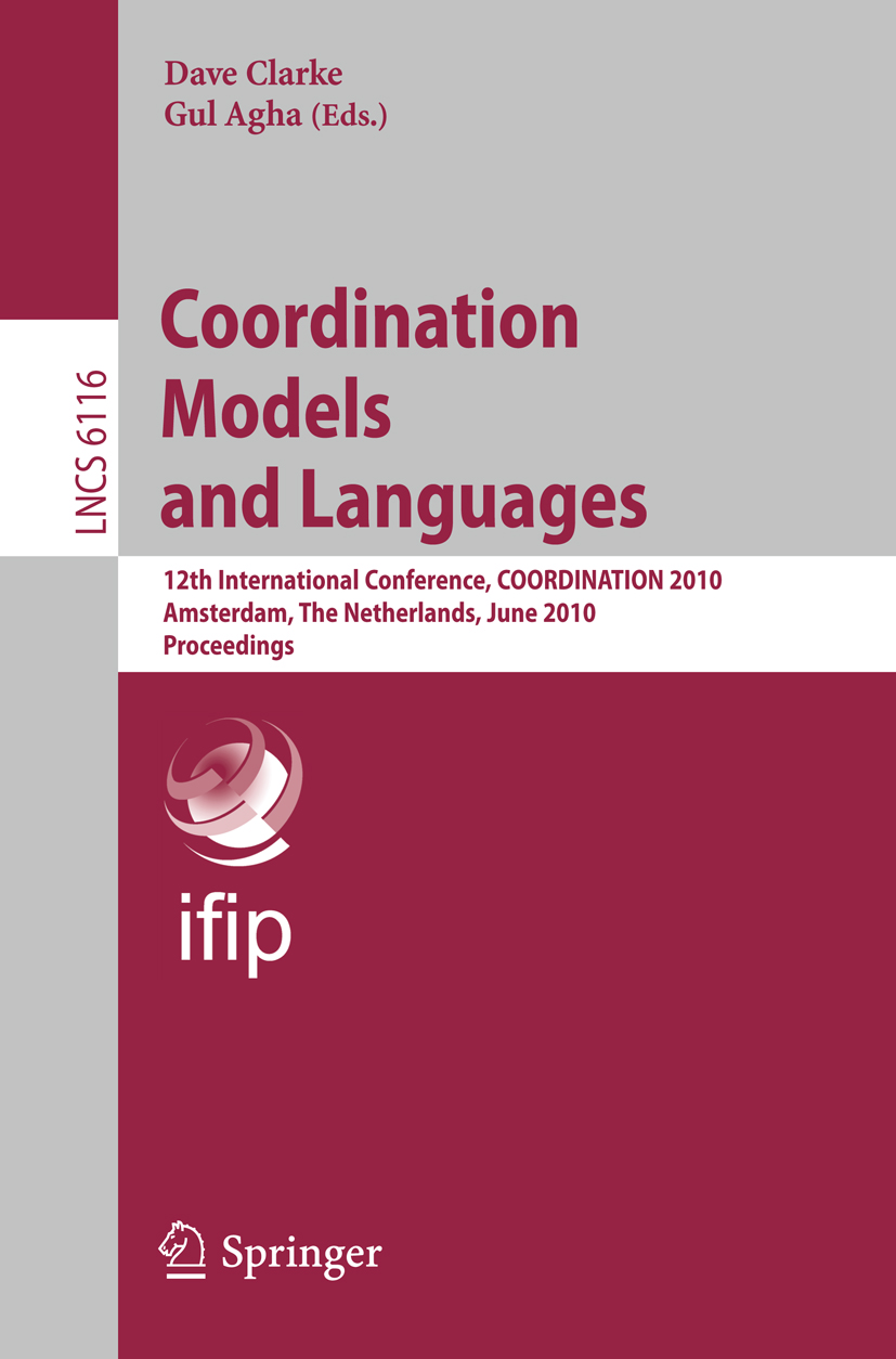 Coordination Models and Languages - 50-99.99