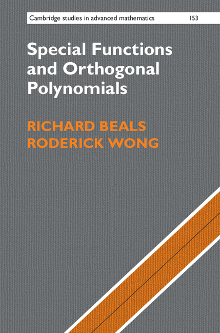 Special Functions and Orthogonal Polynomials Special Functions and Orthogonal Polynomials