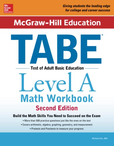 McGraw-Hill Education TABE Level A Math Workbook Second Edition -  2nd Edition