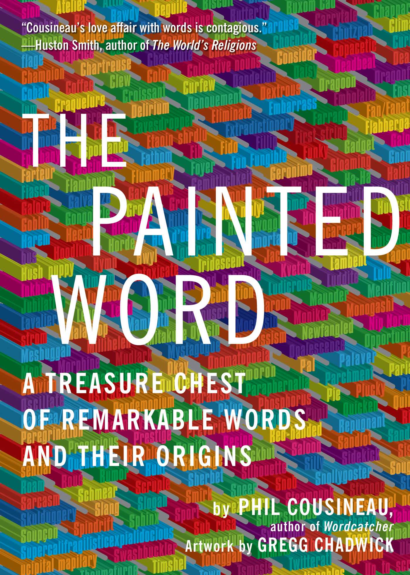 Painting words. Painted book Cover.