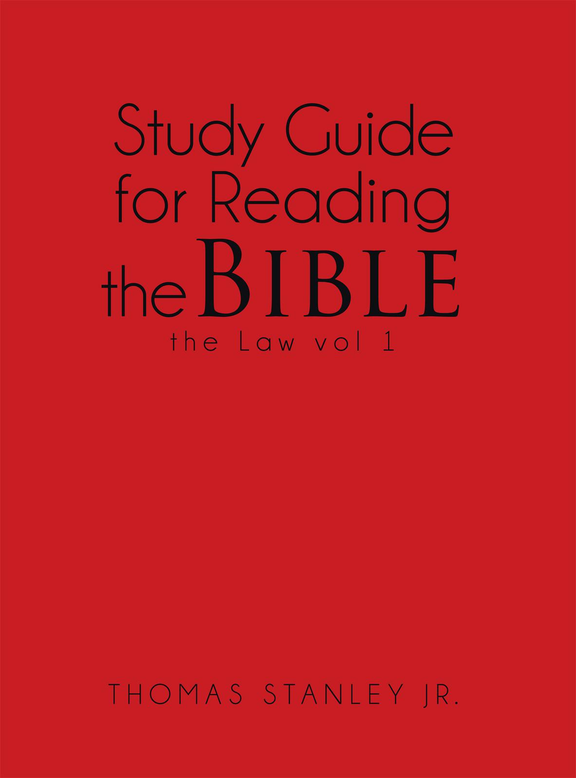 Study Guide for Reading the Bible the Law Vol 1 - <10