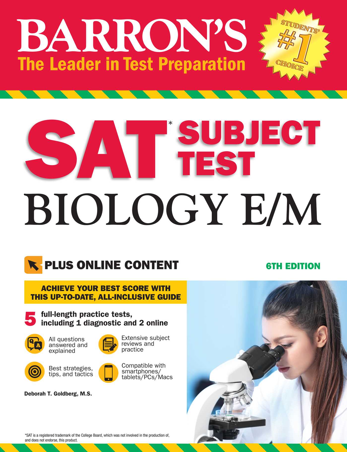 [PDF] Ebook Barrons SAT Subject Test Biology E/M, 6th Edition Sns-Brigh10