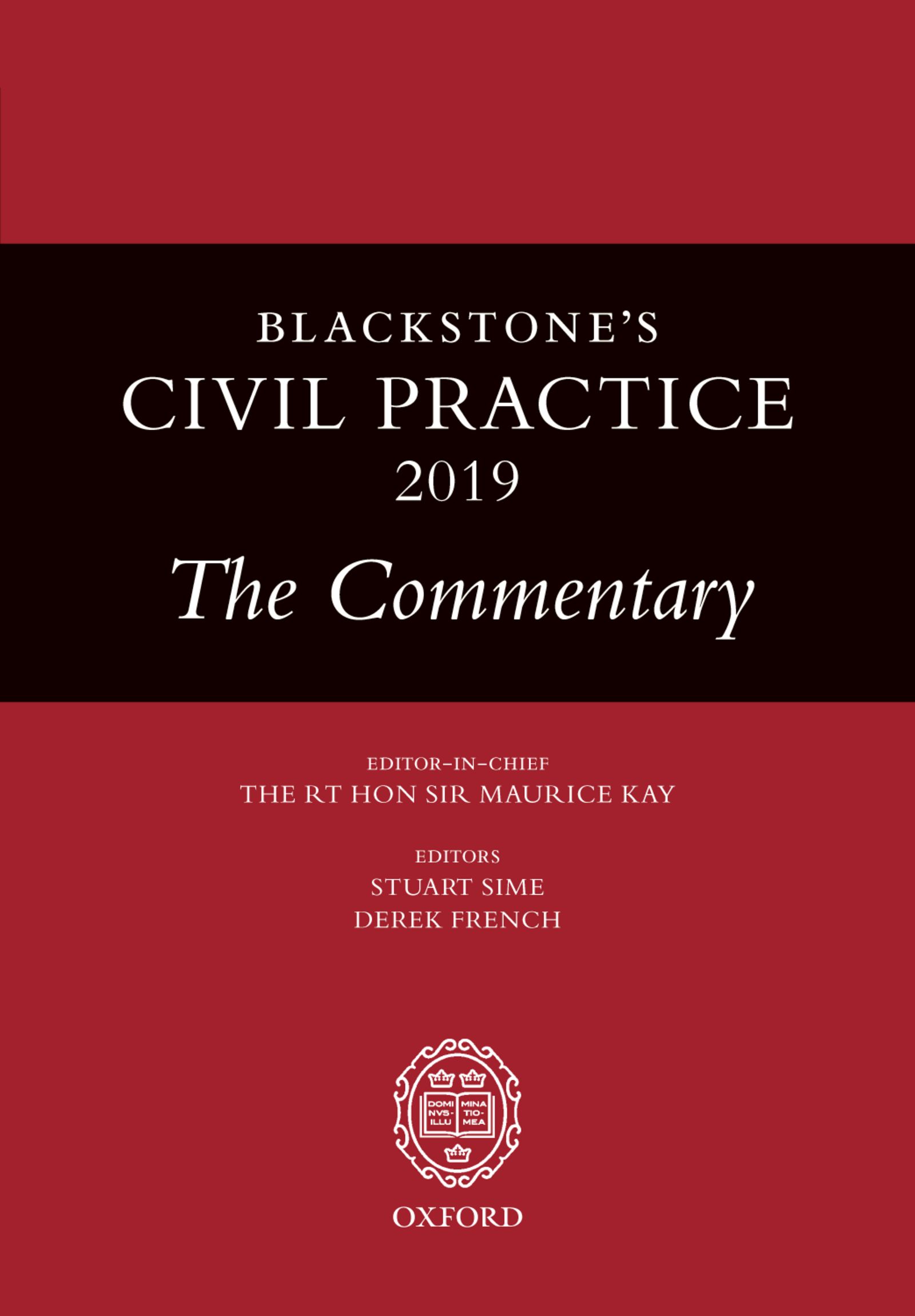 Blackstones Civil Practice 2019 The Commentary - 