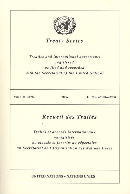 Treaty Series 2392/Recueil des Traités 2392