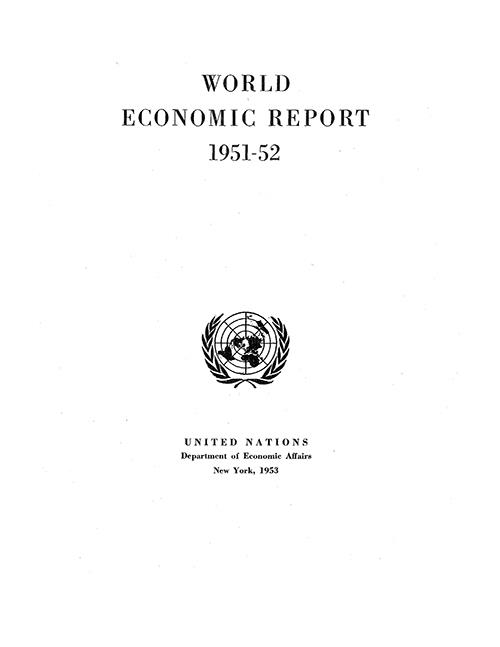 World Economic Report 1951–1952